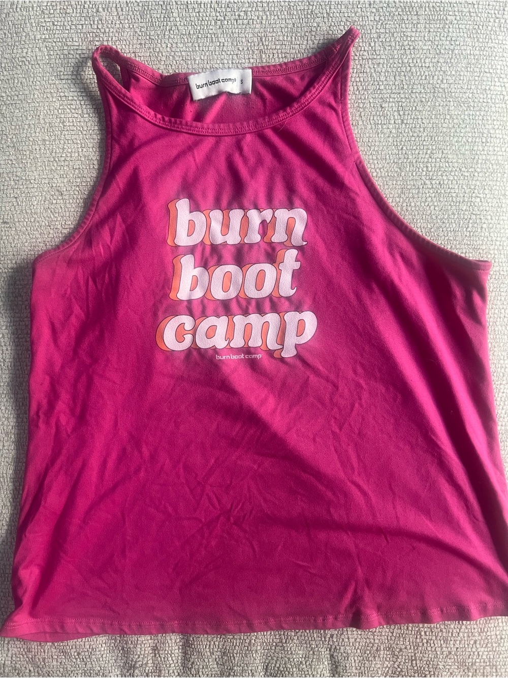 Burn Boot Camp Pink Graphic Tank